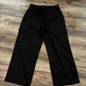 Womend Black Dressy Cargo Pants size large